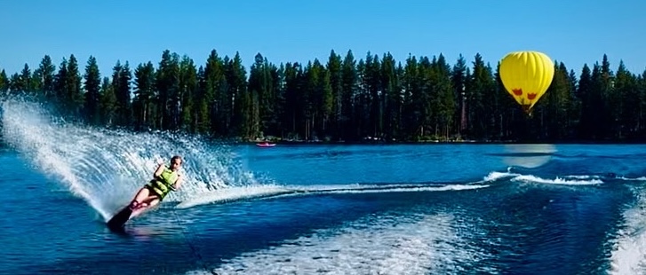 Thea Schwartz Waterskiing Fallen Leaf Lake